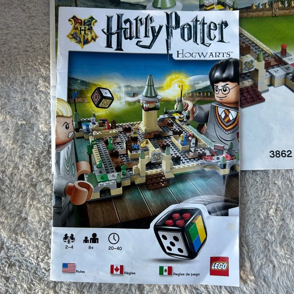 LEGO Harry Potter Hogwarts Game 3862 Buildable Board Game Complete Microfigures